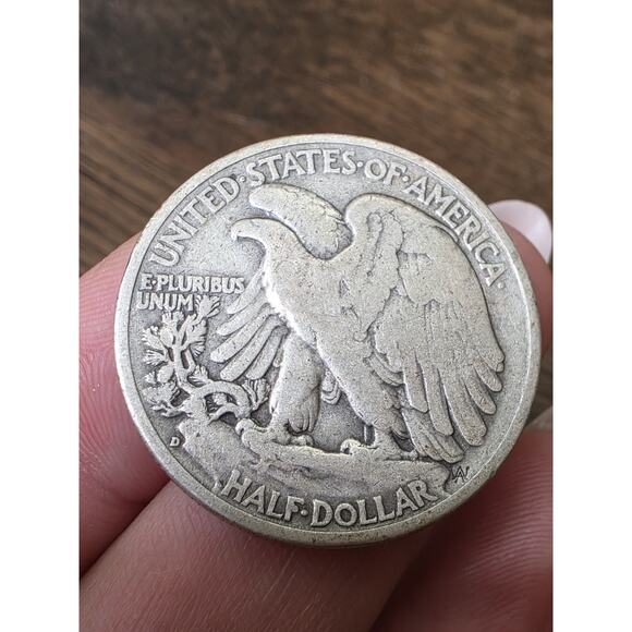 1939-D Walking Liberty Half Dollar, Extra Fine+ Circulated Coin, Store 5 - Picture 7 of 16